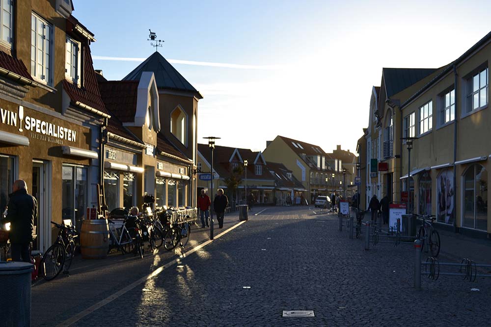 Zentrum von Skagen, Dänemark Roadtrip